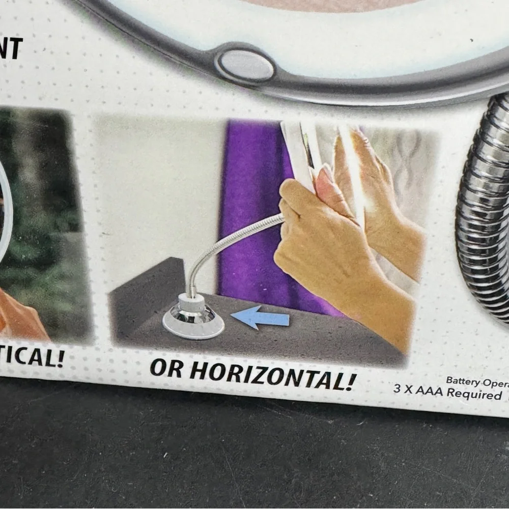 Two Flexible Mirror with LED Lights and Suction Mount [Item 0255]